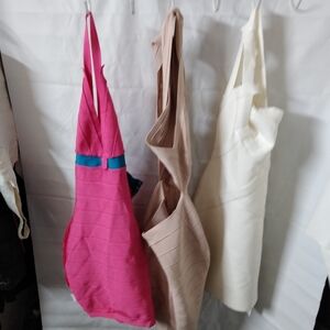 Women's Herve Leger Dresses - Pink, Tan, and Cream